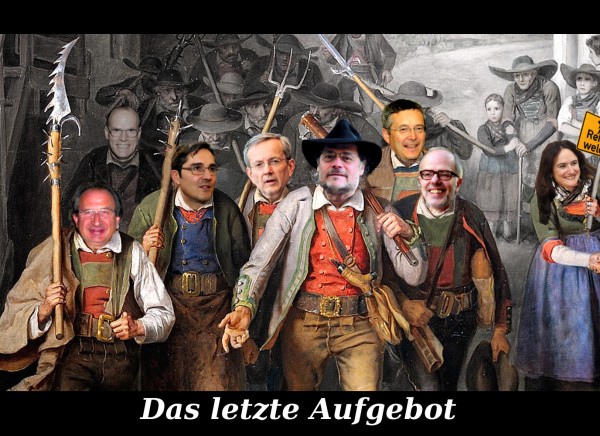 Das letzte Aufgebot. Fotomontage: UT24. Bild: Franz Defregger