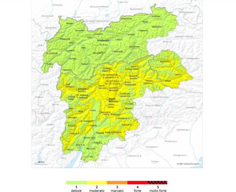 euregio tirolo bollettino valanghe unsertirol24