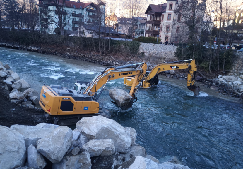 Rienz Wildbachverbauung verstärkt Hochwasserschutz an der Rienz - UnserTirol24